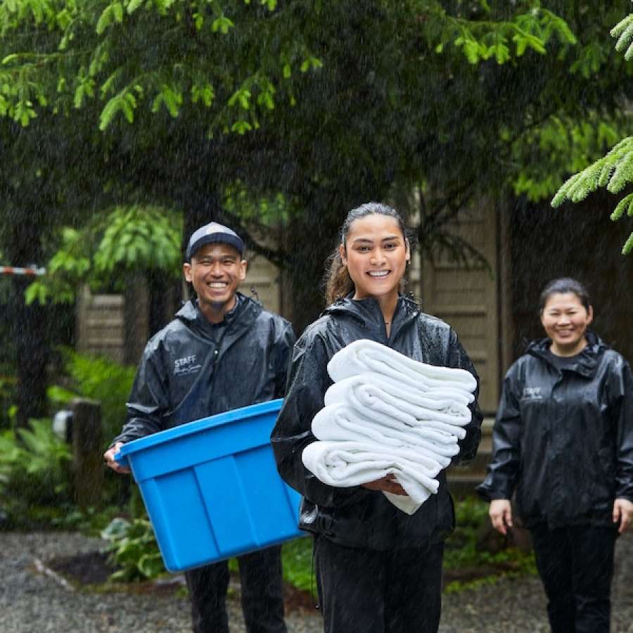 Celebrating Earth Month and staff appreciation with eco-friendly cleaning products - Pacific Sands Beach Resort, Tofino, BC for our