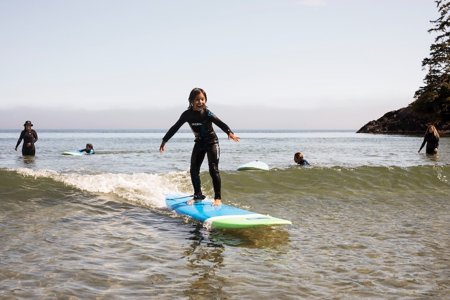 Rising Tide Surf Team supporting Tla-o-qui-aht First Nation youth