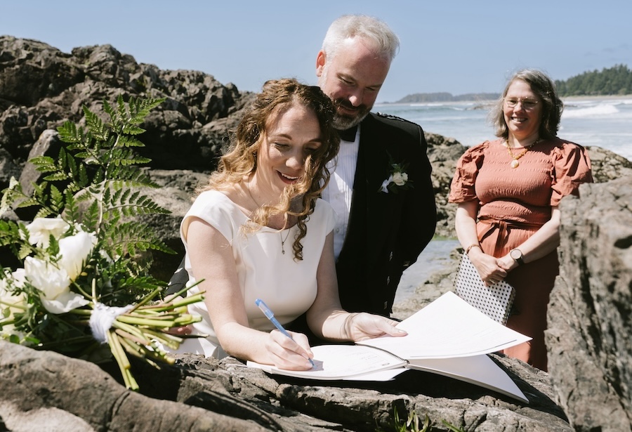 Elopement packages in Tofino, BC