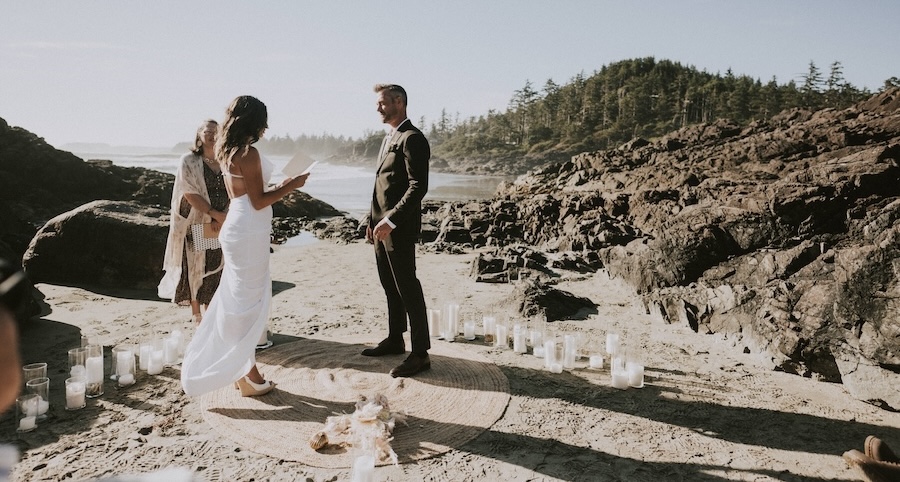 For the intimate day you invisioned, elope on the beach in Tofino, BC