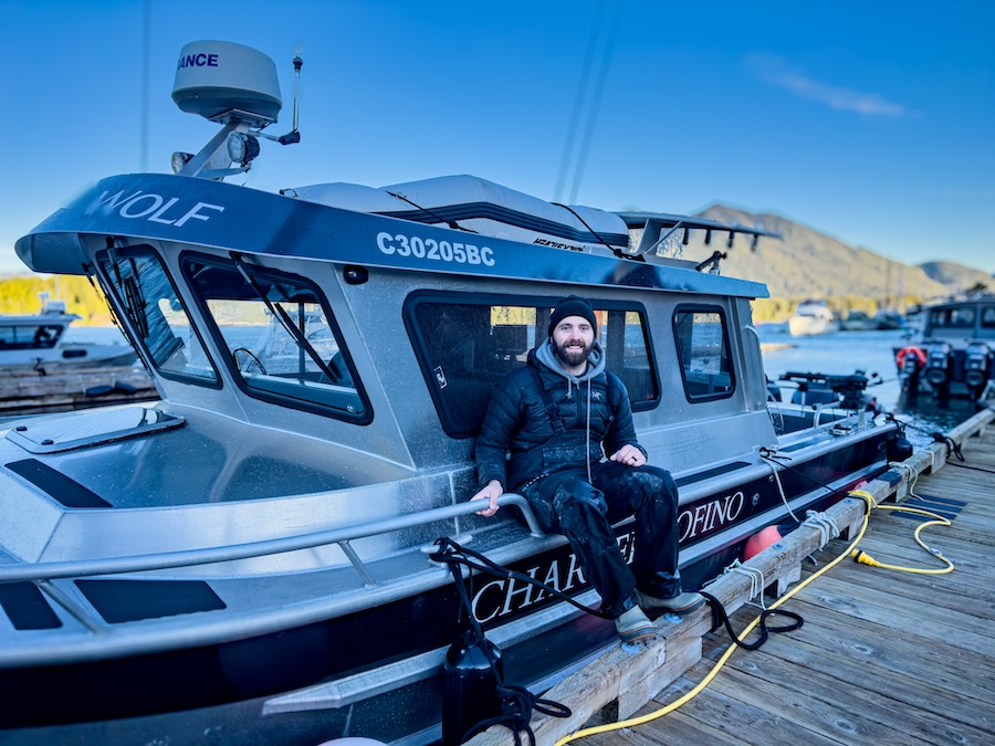 Kelly Aspinall, Captain of Charter Tofino's vessel, Sea-Wolf