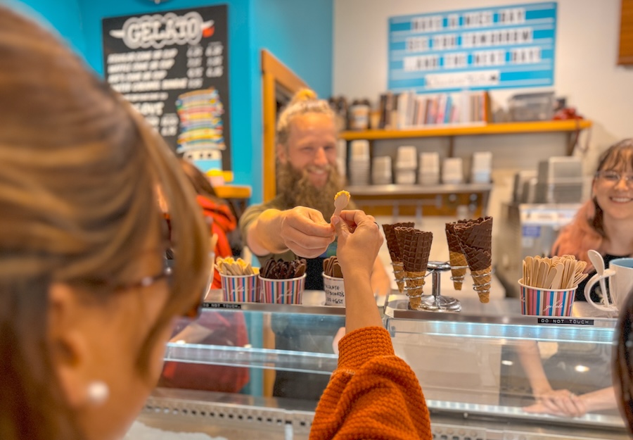 Check out Tofino’s growing selection of frozen treat eateries, including Tofino Licks, Chocolate Tofino, SHED, The Candy Jar, and Green Waves.