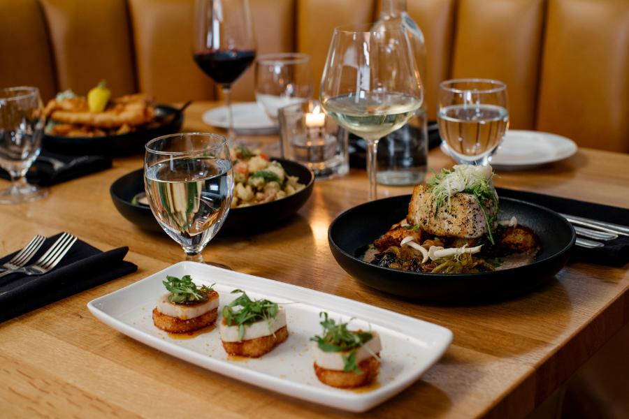 Perched waterfront with spectacular views of Tofino Inlet, Shelter Restaurant offers cozy indoor seating and a heated outdoor deck.