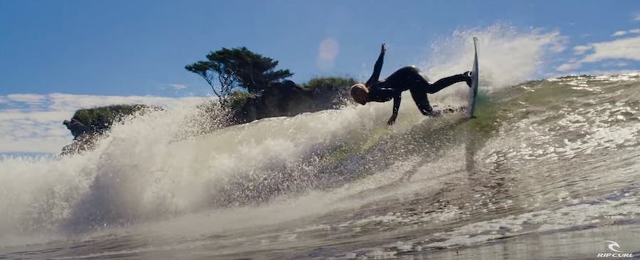 Mathea Olin in Rip Curl's first Transports of Delight film