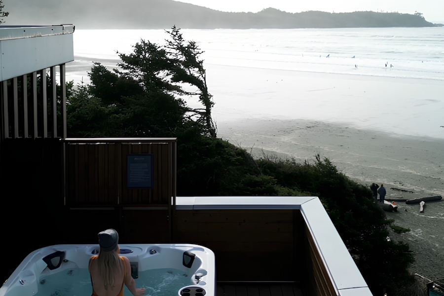 Tofino hot tub suites at Pacific Sands Beach Resort