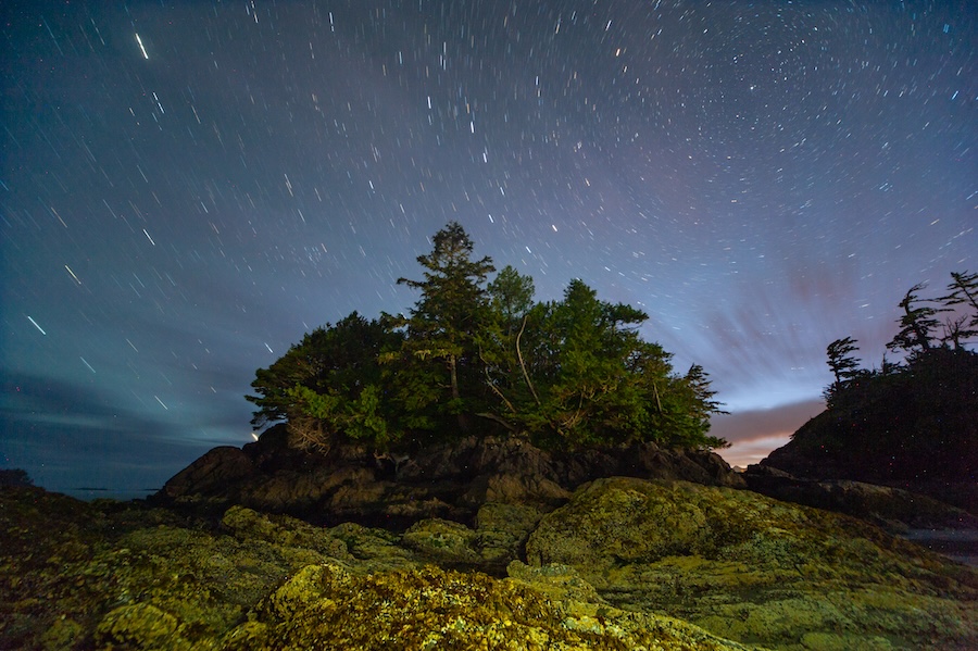 Stargazing - Pacific Sands, Tofino, BC.