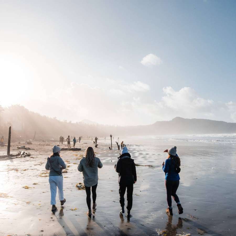 Fall beach walk at Pacific Sands